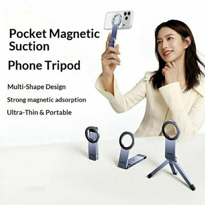 UGREEN LP962 75509 Portable Magnetic Phone Selfie Stick Tripod with 1/4 Thread Hole