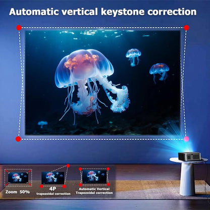 T20 Android 11 4000 Lumens 4K/8K Decode 1080P Native Auto Focus and Keystone Projector, UK Plug, US Plug, EU Plug, AU Plug