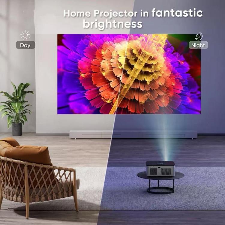 T20 Android 11 4000 Lumens 4K/8K Decode 1080P Native Auto Focus and Keystone Projector, UK Plug, US Plug, EU Plug, AU Plug