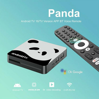 I96 Panda 1GB+8GB BT5.0 Streaming Media Player 4K Android 14 TV Box, Hi3798 Quad Core, US Plug, EU Plug, UK Plug, AU Plug