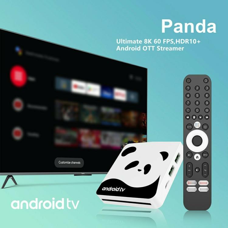 I96 Panda 1GB+8GB BT5.0 Streaming Media Player 4K Android 14 TV Box, Hi3798 Quad Core, US Plug, EU Plug, UK Plug, AU Plug