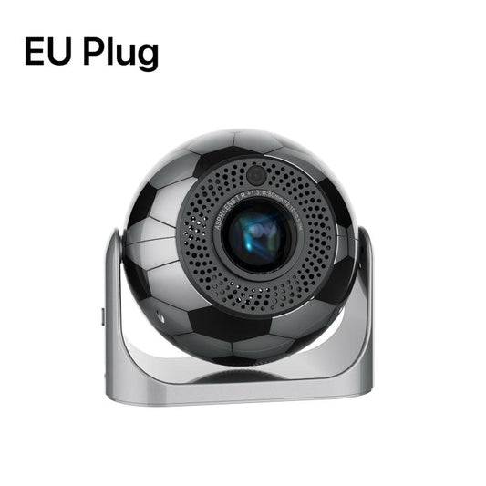 JY-360 Android 13 Football-Shaped Mini LCD Projector, Support Auto Focus, for Outdoor Home Theater, EU Plug, US Plug, UK Plug, AU Plug