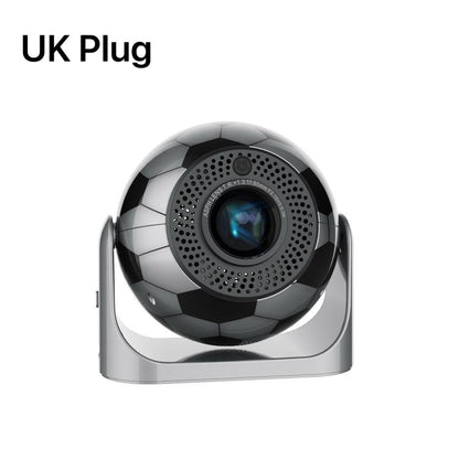 JY-360 Android 13 Football-Shaped Mini LCD Projector, Support Auto Focus, for Outdoor Home Theater, EU Plug, US Plug, UK Plug, AU Plug