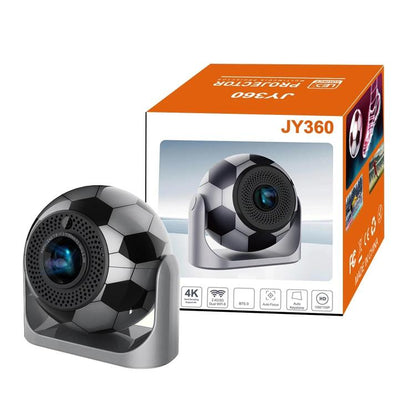 JY-360 Android 13 Football-Shaped Mini LCD Projector, Support Auto Focus, for Outdoor Home Theater, EU Plug, US Plug, UK Plug, AU Plug