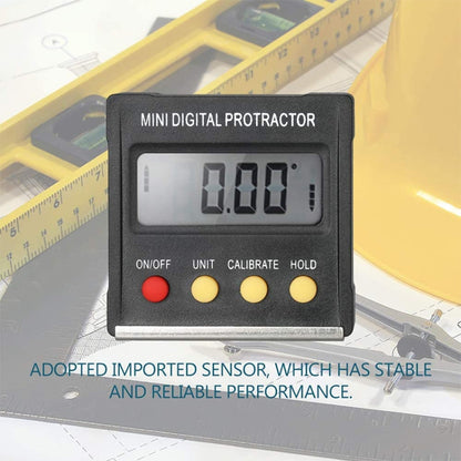 RZ2010 360 Degree Mini Digital Protractor Inclinometer Electronic Level Box Magnetic Base Measuring Tools