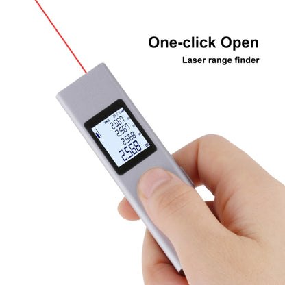 LS-P Laser Rangefinder Distance Meter 40m Handheld Mini Rechargeable LCD Digital Laser Distance Meter 131ft Laser Range Finder, 40m