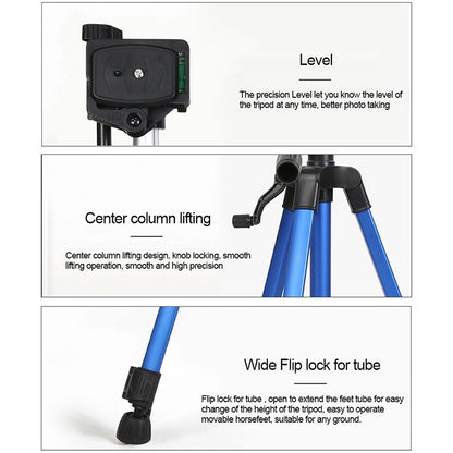 Portable Phone Live Selfie 3366 Tripod Stand DV SLR Camera Self-timer Full Light Bracket, 3366 1.4m