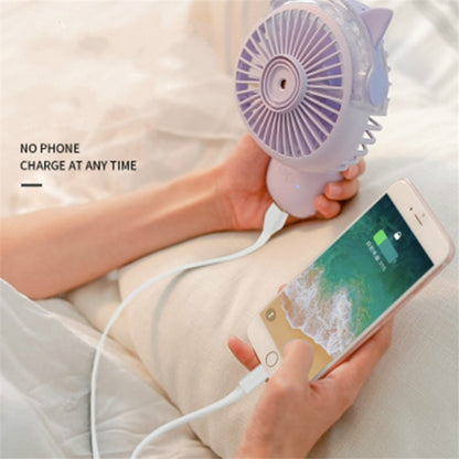 Desktop Folding Spray Mini Fan Cartoon Humidification Water Jet Fan