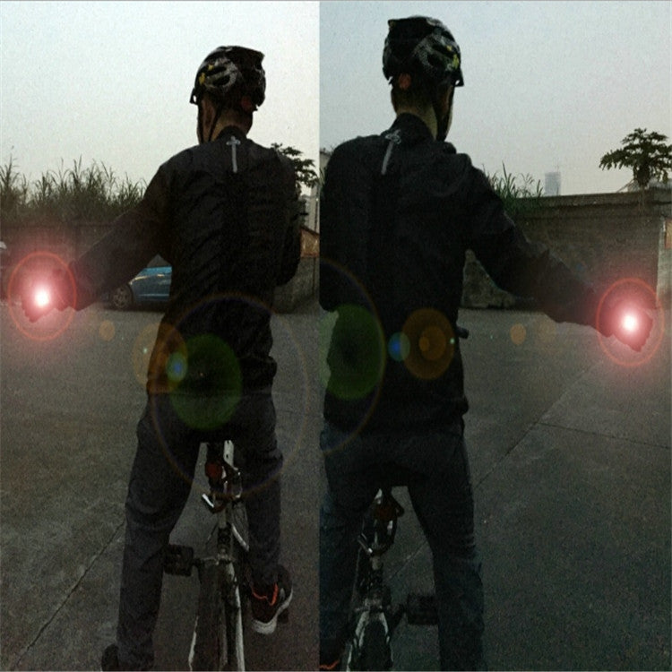 Automatic Induction Turn Signal Gloves Riding Warning Light Gloves, Black