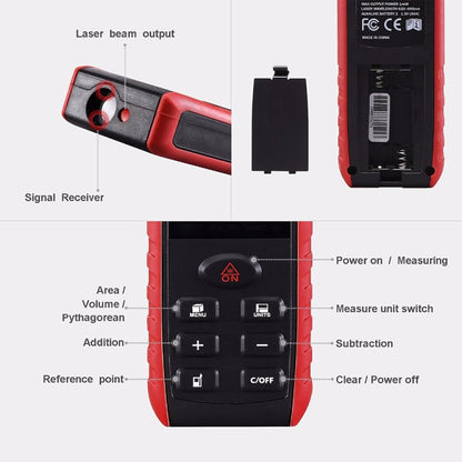 E40 Laser Rangefinder Laser Distance Meter Measuring Device Digital Handheld Tools Module Range 40m Range Finder, E40
