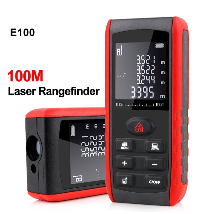E100 Laser Rangefinder Laser Distance Meter Measuring Device Digital Handheld Tools Module Range 100m Range Finder, E100