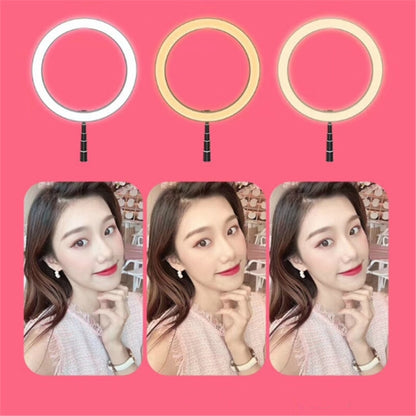 Portable Collapsible Studio-Level Professional Fill Light Mobile Phone Bracket LED Ring Light