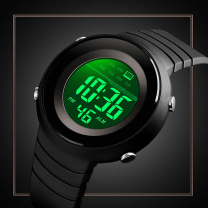 SKMEI 1497 Fashion Simple Backlight Single Display Electronic Watch Timing Alarm Watch