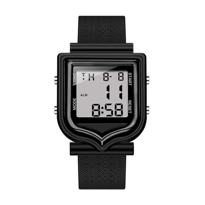 SANDA 388 Fashionable Square Outdoor Sports Leisure Watch Men's And Women's Multi-Functional Waterproof Luminous Electronic Watch
