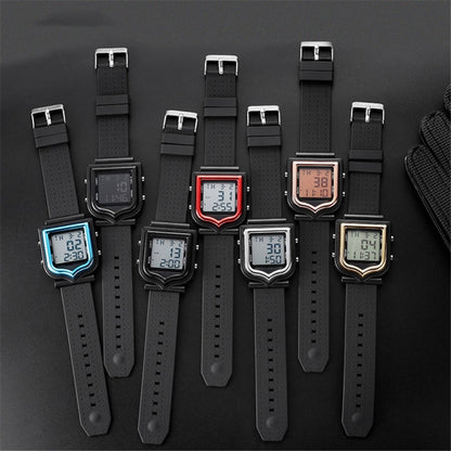 SANDA 388 Fashionable Square Outdoor Sports Leisure Watch Men's And Women's Multi-Functional Waterproof Luminous Electronic Watch
