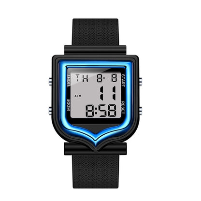 SANDA 388 Fashionable Square Outdoor Sports Leisure Watch Men's And Women's Multi-Functional Waterproof Luminous Electronic Watch