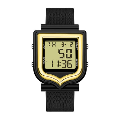 SANDA 388 Fashionable Square Outdoor Sports Leisure Watch Men's And Women's Multi-Functional Waterproof Luminous Electronic Watch