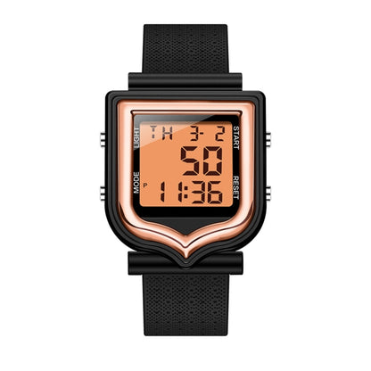 SANDA 388 Fashionable Square Outdoor Sports Leisure Watch Men's And Women's Multi-Functional Waterproof Luminous Electronic Watch