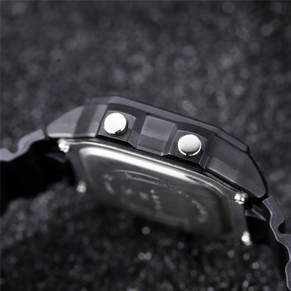 SANDA418 Square Wristwatch Swimming Waterproof Alarm Night light Male Student Watch Simple Fashion Sports Watch