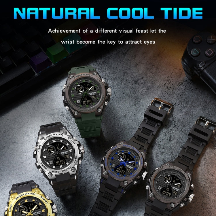 SANDA739  Watch Plate Chao Male Watch Male Student Fashion Trend Multi Functional Digital Waterproof Electronic Meter