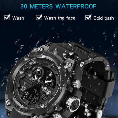 SANDA739  Watch Plate Chao Male Watch Male Student Fashion Trend Multi Functional Digital Waterproof Electronic Meter