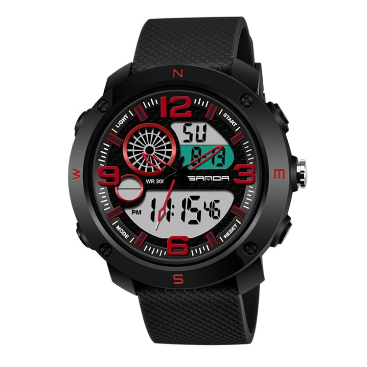 SANDA 762 Watch Men Watch Students Men Watch Fashion Trend Youth Waterproof Night light Sports Men