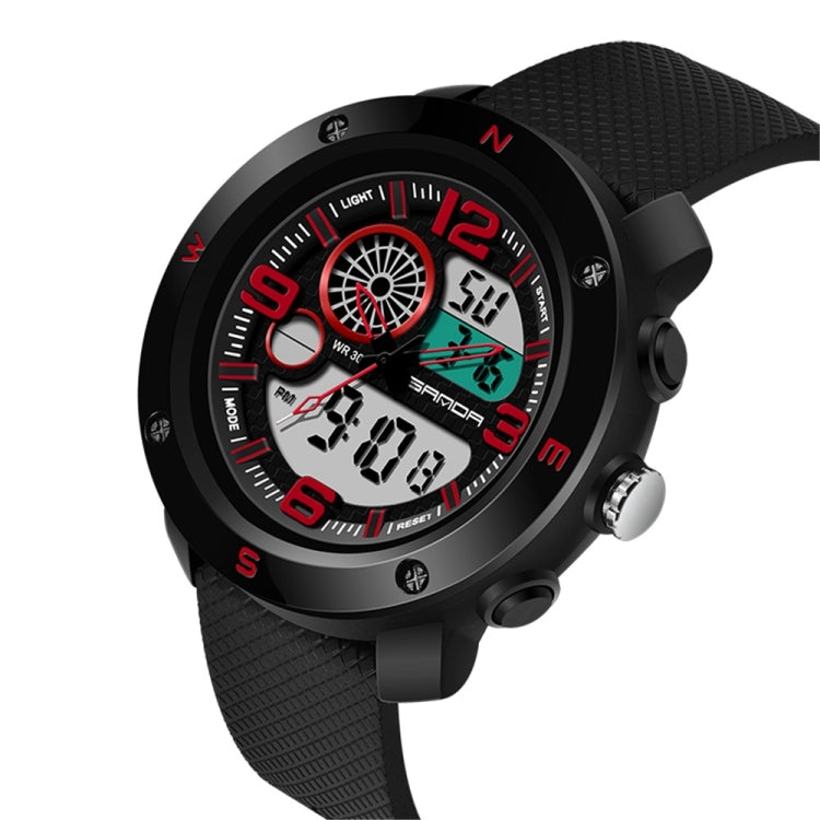 SANDA 762 Watch Men Watch Students Men Watch Fashion Trend Youth Waterproof Night light Sports Men