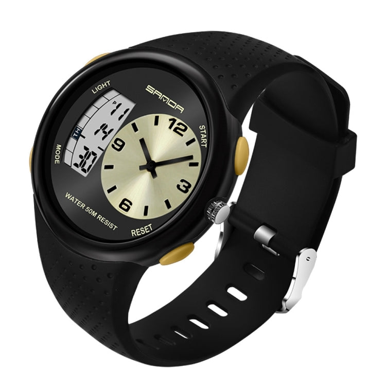 SANDA 763 Men Waterproof Student Watch Explosive Fashion Multi Functional Night light Outdoor Sports Personality Electronic Wrist Watch