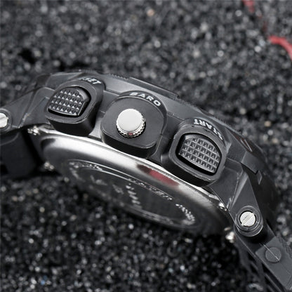 SANDA 775 Watch Male Electronic Watch Adult Middle School Students Youth Multi Functional Sports Water Proof Trend Double Watch