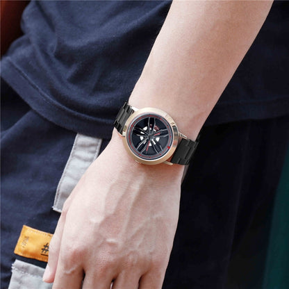 SANDA1009 Watch Man Student Casual Waterproof Steel Band Watch Man