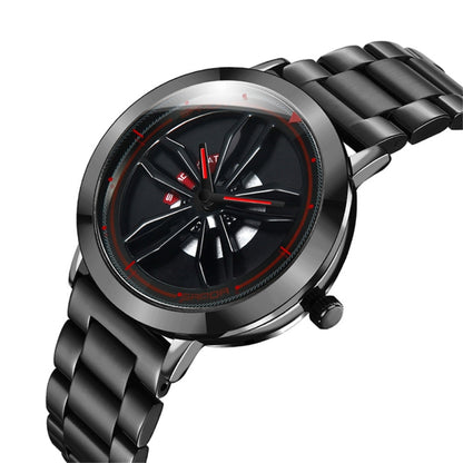 SANDA1009 Watch Man Student Casual Waterproof Steel Band Watch Man