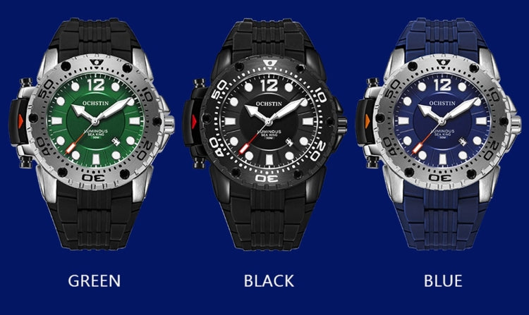 OCHSTIN 6124  Night Light Waterproof Men Watch Outdoor Sports Quartz Watch Silicone Watch