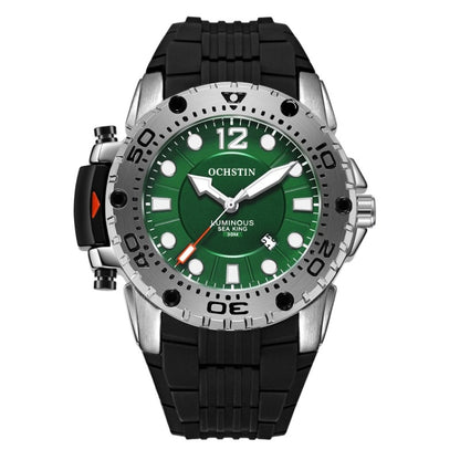 OCHSTIN 6124  Night Light Waterproof Men Watch Outdoor Sports Quartz Watch Silicone Watch