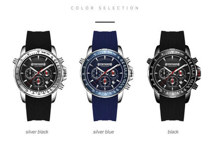 OCHSTIN 6125A Multi Function Chronograph Men  Sports Silicone Quartz Waterproof Men  Watch