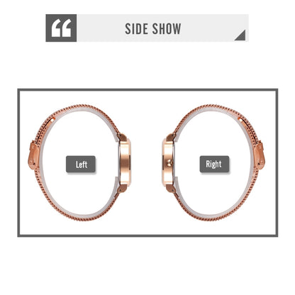 Skmei 1595 Fashion Elegant Scale Free Steel Mesh Belt Women's Watch Waterproof Business Student Quartz Watch Female