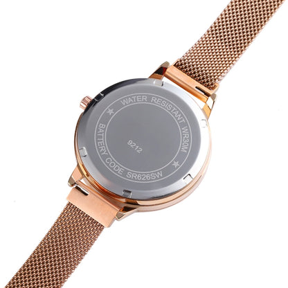 Skmei 9212 Fashion Lady Quartz Watch Student Female Temperament Waterproof Magnetic Suction Net Belt Watch