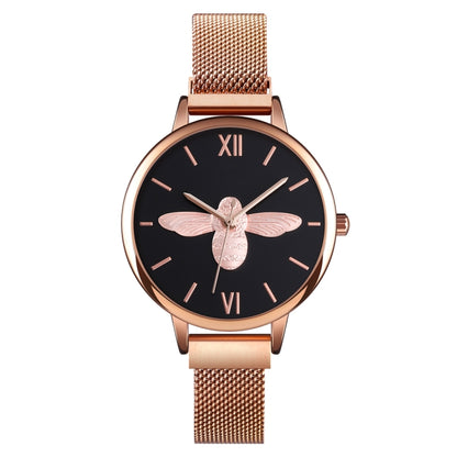 Skmei 9212 Fashion Lady Quartz Watch Student Female Temperament Waterproof Magnetic Suction Net Belt Watch