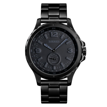 Skmei 1513 Fashion Trendy Steel Band Quartz Watch Mens Waterproof Leisure Watch, Skmei 1513 Steel Band Watch (Black)