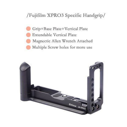 Vertical Shoot Quick Release L Plate Bracket Base Holder for FUJIFILM X Pro 3, For FUJIFILM X Pro 3