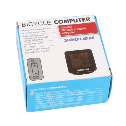 SDL-571 LCD Digital Display Bicycle Computer Wired Waterproof Cycle Odometer Bike Speedometer Stopwatch Riding Accessories Tools, SDL-571