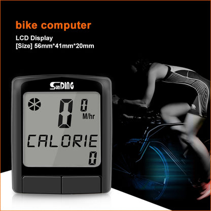 SUNDING SD-565B Wireless Waterproof Bicycle Computer Bike Speedometer MTB Cycling LCD Digital Display Odometer Stopwatch, SD-565B
