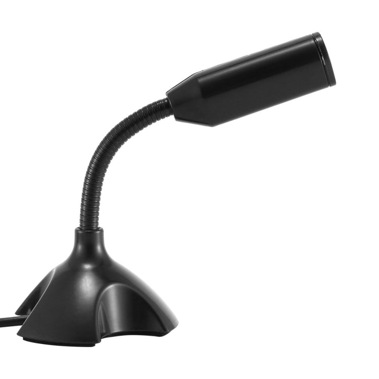 Dedicate USB Capacitive Mini Microphone Stand for PC Laptop Notebook Online Chat Recording Black Wired Device