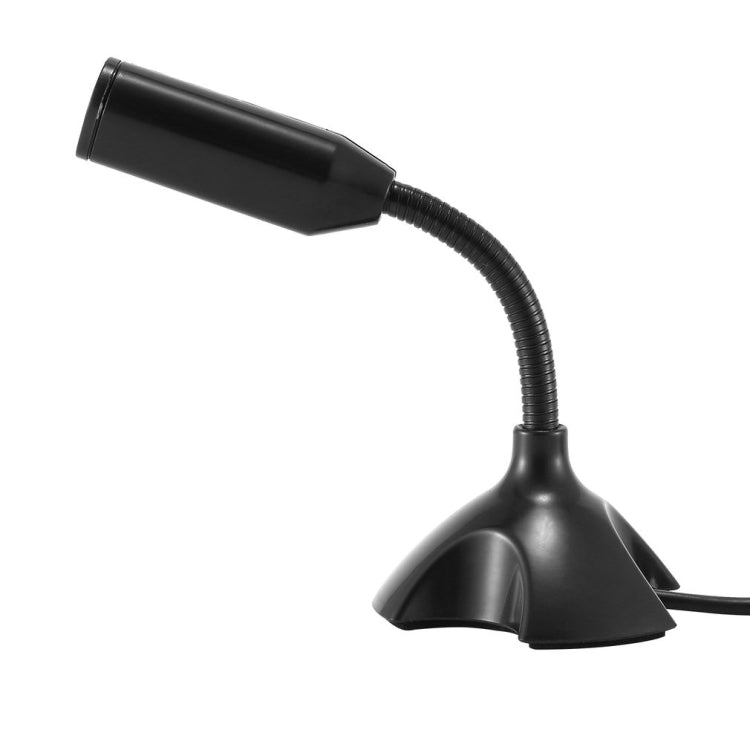 Dedicate USB Capacitive Mini Microphone Stand for PC Laptop Notebook Online Chat Recording Black Wired Device