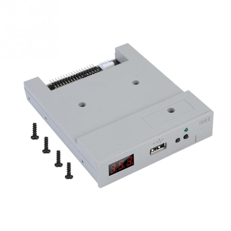 SFR1M44-U100 3.5inch 1.44MB USB SSD Floppy Drive Emulator Plug and Play, SFR1M44-U100K(Gray)