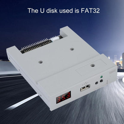 SFR1M44-U100 3.5inch 1.44MB USB SSD Floppy Drive Emulator Plug and Play, SFR1M44-U100K(Gray)