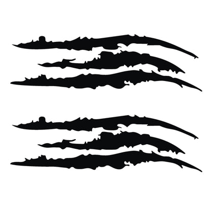 Reflective Car Sticker Monster Scratch Stripe Claw Marks Car Auto Headlight Decoration Vinyl Decal Car Stickers, Size:40X12cm