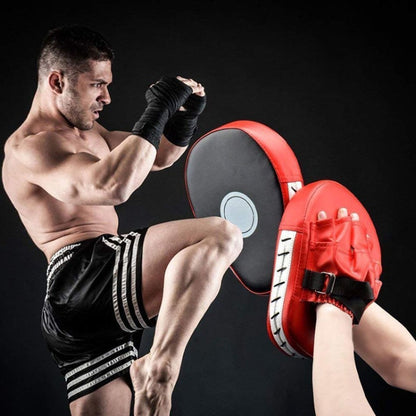 Arc Shape Martial Arts Sanda Boxing Training Hand Target, Arc Red