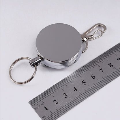 Resilience Steel Wire Rope Elastic Sporty Retractable Anti Lost Keychain, Resilience Steel Wire Rope Keychain