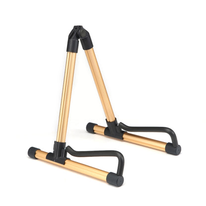SK20 Universal Foldable Aluminum Alloy Portable Guitar Stand String Instrument Stand, Gold, Gray, Silver