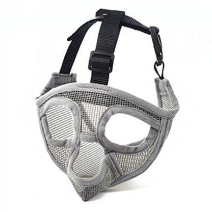 Pet Bulldog Mouth Cover Mask Pet Supplies，Tongue Out Version, XXS, XS, S, M, L